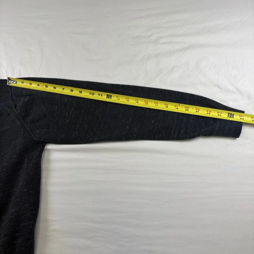 Buckle Black Sweater Mens Large Gray No. 48 Shawl Neck‎ Marled Pullover
